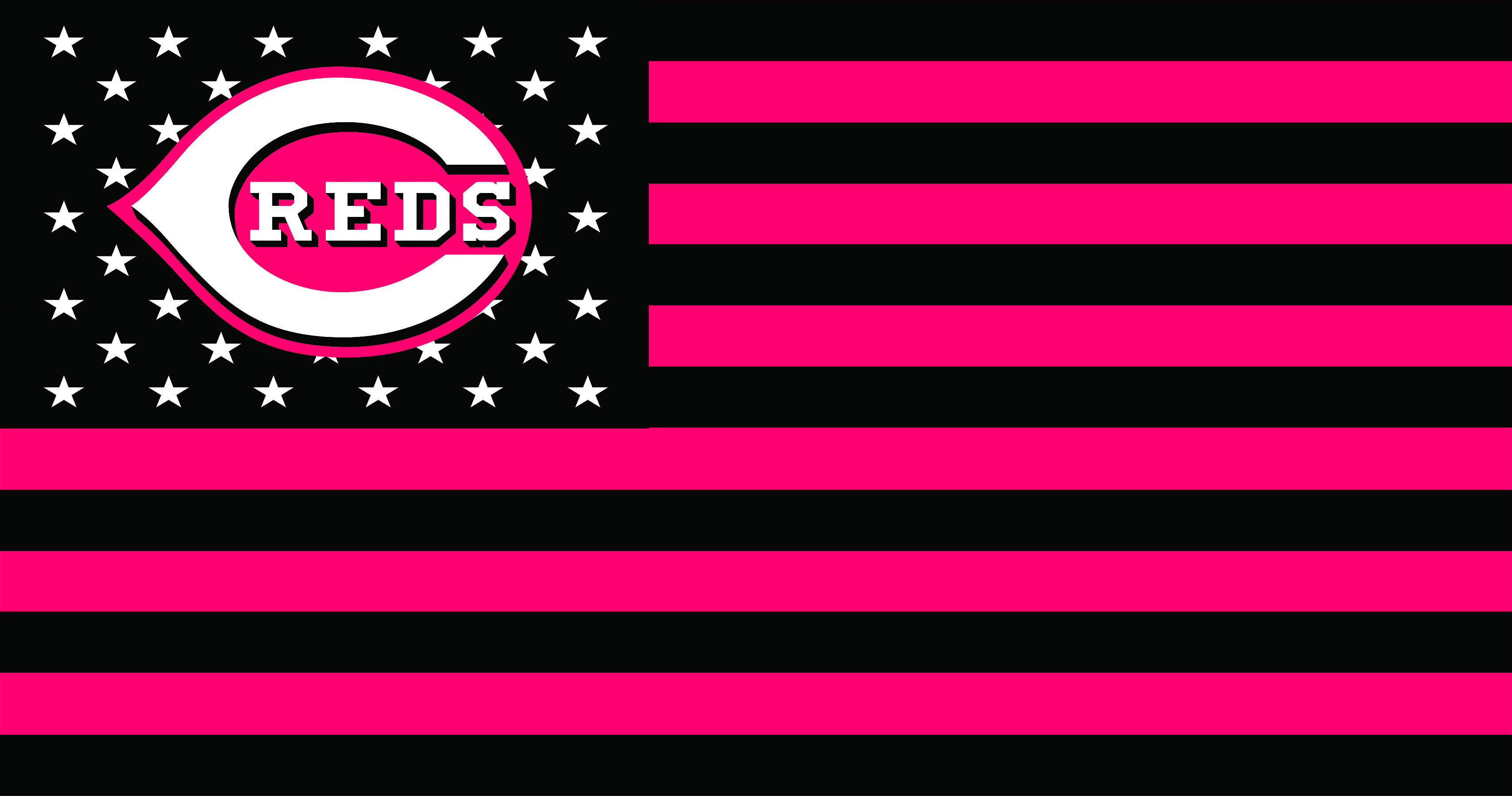 Cincinnati Reds Flag001 logo iron on paper